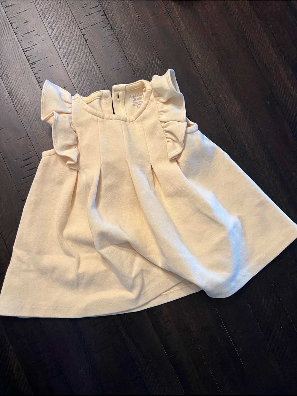 Ralph Lauren Pale Yellow Infant Tee
